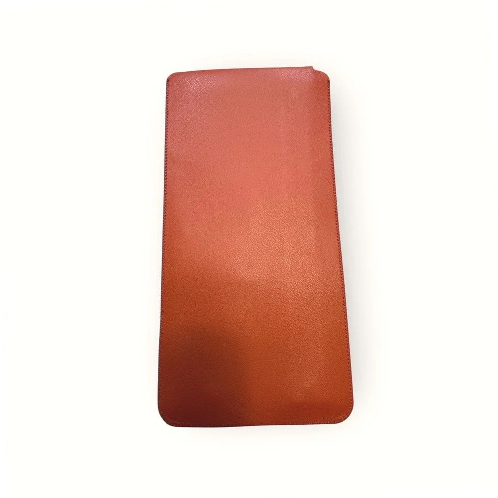 Leather Sleeve Case Pouch Holder for Phone or Small Tablet‎ - Cognac Brown